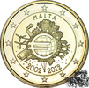 Malta 2 Euro 2 Euro 2012 - 10 Jahre Euro -