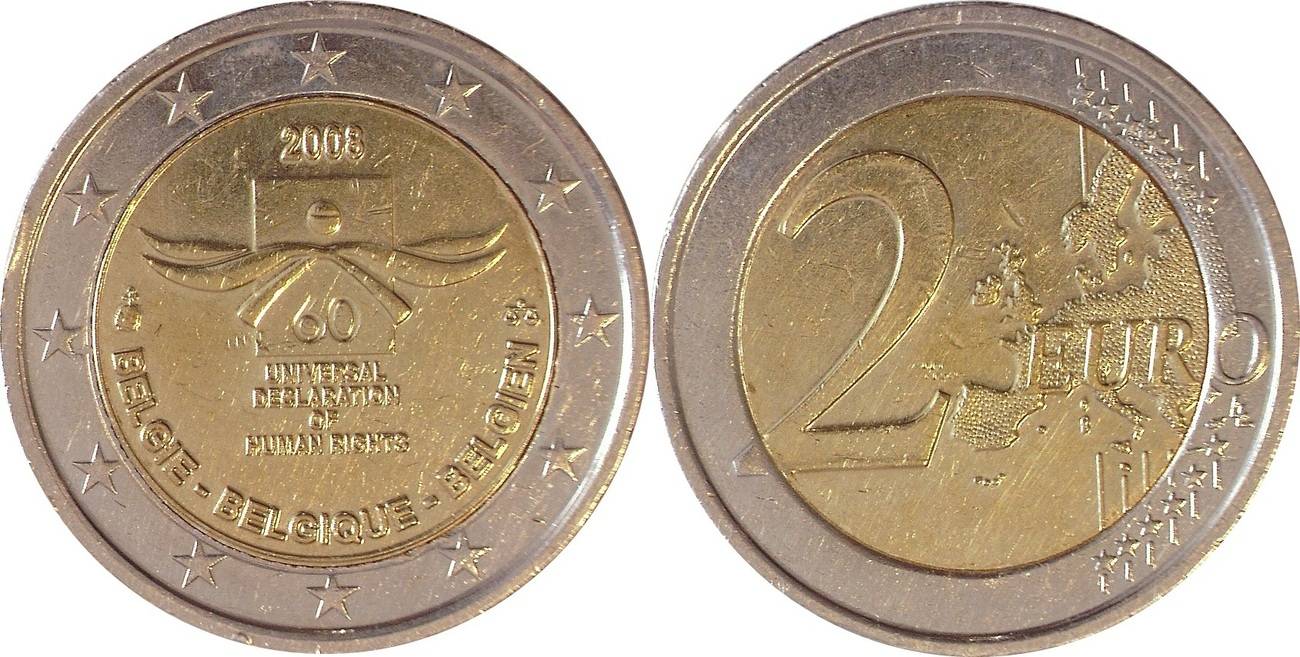 2 euro 2008 belgien belgium belgie 60.