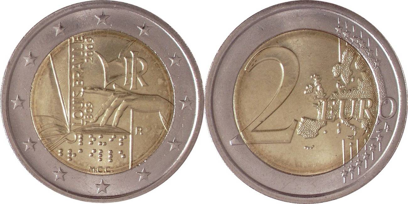 2 euro 2009 italien, italy 200.