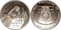 Kongo (Brazzaville) 500 Francs 1992 XV. Fussball-Weltmeisterschaft 1994 ... 209.18 元 含税 ＋  418.36 元 运费