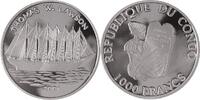 Kongo (Brazzaville) 1000 Francs 2001 Segelschiffe (Thomas William Lawson... 225.91 元 含税 ＋  418.36 元 运费