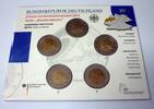 Deutschland, BRD, Germany 5 x 2 Euro 2 Euro Gedenkmünzen Set (A,D,F,G,J) - Nordrhein-Westfalen -