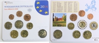 Deutschland, Germany, BRD 5,88 Euro Euro-Kursmünzensatz (Stuttgart) + 2 € Gedenkmünze "Niedersachsen" -