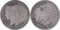 Deutschland/ Kaiserreich Mecklenburg-Schwerin 2 Mark Hochzeit von Großherzog Friedrich Franz IV. Alexandra -