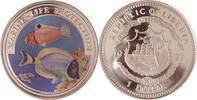 Liberia 1 Dollar Schutz der Meeresfauna (Korallenfische in Farbe) -