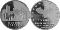 Deutschland, BRD 10 Euro 1000 Jahre Leipzig -