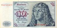 Deutschland 10 Deutsche Mark YE - ERSATZNOTE, leichte Farbverschmierung Rückseitig produktionsbedingt -