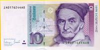 Deutschland 10 Deutsche Mark DM KN ZA ! ERSATZNOTE -