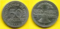 Deutschland, Weimar 50 Pfennig 1919 E vz + (kleiner Fehler) 49.78 元 含税 ＋  62.75 元 运费