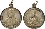 Posen Messingmedaille - tragbar, versilbert. Oberbürgermeister Dr. Wilms, Andenken an die Ausstellung -