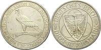GERMANY Weimarer rep. 3 Mark Liberation of Rhineland F Stuttgart -