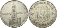 GERMANY III. Reich 2 Mark J 1st Anniversary Nazi Rule Potsdam Garrison Church J Hamburg -