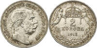Österreich-Ungarn 2 Korona K.B. Francis Joseph I. mint Kremnica nice patina -