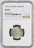 AUSTRIA 1 CORONA FRANZ JOSEPH I. mint Vienna -