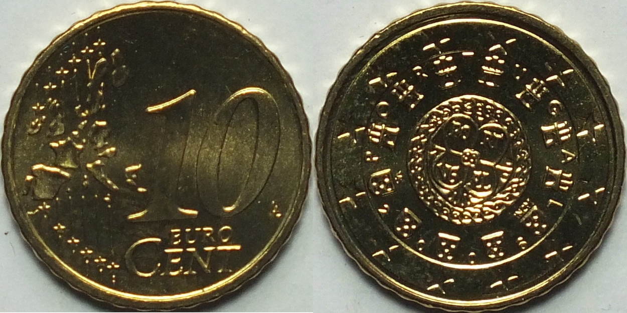 portugal 10 cent 2006 unc