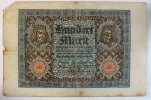 Deutsches Reich 100 Mark Rosenberg Nr. 67 b, 8-stellige KN, Unterdruck Q, Serie Z -