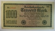 Deutsches Reich 1.000 Mark Rosenberg Nr. 75 p,KN rot, FZ: MK -