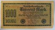 Deutsches Reich 1.000 Mark Rosenberg Nr. 75 d,KN rot, FZ: PG -