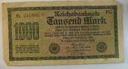 Deutsches Reich 1.000 Mark Rosenberg Nr. 75 j,KN violett, FZ: PG -