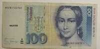 Deutschland 100 DM Standard Catalog of Worldpaper Money Nr. 41 a -