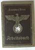 3. Reich Arbeitsbuch Arbeitsamt Marienburg Nebenstelle Rosenberg -