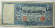 Kaiserreich 100 Mark Rosenberg Nr. 43 a, Papier weiß. Serie B -