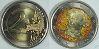 Italien 2 Euro 200. Geburtstag Giuseppe Verdi Farbveredelt -