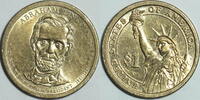 USA 1 $ Abraham Lincoln 16. Präsident 1861 - 65 Foto beispielhaft -