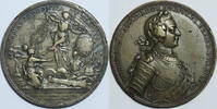 Brandenburg Bronzemedallie Friedrich II der Große 1740 - 1786 Holtzhey auf den Sieg bei Prag 48 mm -