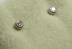 Ohrstecker Brillianten Ohrstecker .585 Weissgold insg. 0,1 ct -