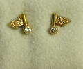 Ohrstecker Zirkonia Ohrstecker .585 Gelbgold -