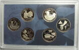 USA 6 x 25 Cent North Marian Island, District of Columbia, Puerto Rico, Guam, US Virgin Island, -