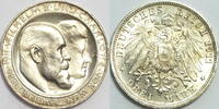 Würtemberg 3 Mark Wilhelm II. 1891-1918 Silberhochzeit Typ: A -