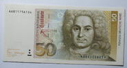 Deutschland 50 DM World Paper Money Nr. 40 a, Unterschrift Pöhl, Schlesinger -