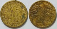 Weimar 10 Rentenpfennig 1924 A ss 8.37 元 含税 ＋  133.79 元 运费
