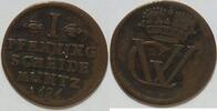 Braunschweig Lüneburg 1 Pfennig Georg Wilhelm 1665 - 1670 -