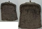 silberne (70 x 60 mm) großes Täschchen -