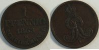 Braunschweig Caldenberg Hannover 1 Pfennig Kursmünze -