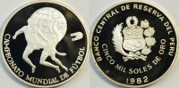 Peru 2000 Soles Fußball WM 1982 -