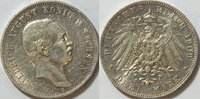 Sachsen 3 Mark 3 Mark Kursmünze Sachsen 1909 -
