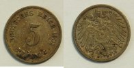 Kaiserreich 5 Reichspfennig 1902 F s 8.37 元 含税 ＋  133.79 元 运费