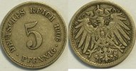 Kaiserreich 5 Reichspfennig 1906 A s 8.37 元 含税 ＋  133.79 元 运费
