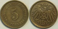 Kaiserreich 5 Reichspfennig 1908 E ss 8.37 元 含税 ＋  133.79 元 运费