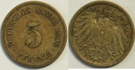 Kaiserreich 5 Reichspfennig 1908 F s 8.37 元 含税 ＋  133.79 元 运费