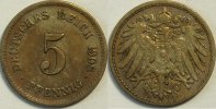 Kaiserreich 5 Reichspfennig 1908 G s 8.37 元 含税 ＋  133.79 元 运费