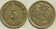 Kaiserreich 5 Reichspfennig 1908 A s 8.37 元 含税 ＋  133.79 元 运费