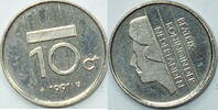 Niederlande 10 Cent 1991 vz 8.37 元 含税 ＋  133.79 元 运费
