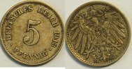 Kaiserreich 5 Reichspfennig 1913 E s 8.37 元 含税 ＋  133.79 元 运费
