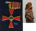 BRD Bundesverdienstkreuz am Band mit Knopfspange und orginalem Kasten -