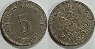 Kaiserreich 5 Reichspfennig 1914 J ss 8.37 元 含税 ＋  133.79 元 运费